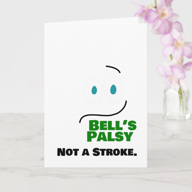 Bell's Palsy -- Not a Stroke -- Card (Orchid)