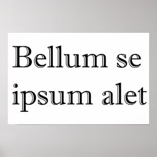 bellum se ipsum alet poster