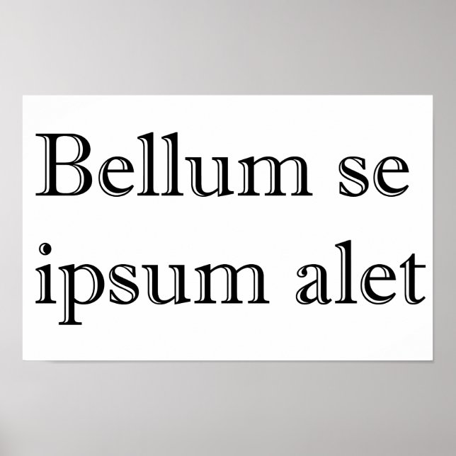 bellum se ipsum alet poster (Front)