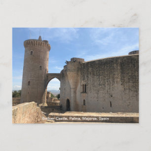Bellver Castle, Palma, Majorca, Spain on a Holiday Postcard