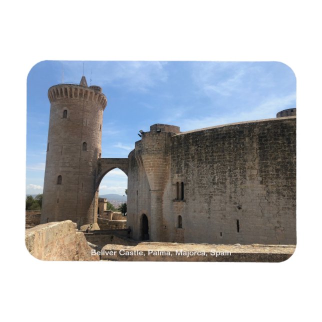 Bellver Castle, Palma, Majorca, Spain on a Magnet (Horizontal)