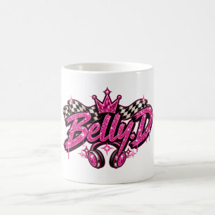 Belly.D Pink Crown Racing Headphones Coffee Mug