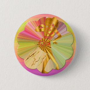 Belly Dance 6 Cm Round Badge