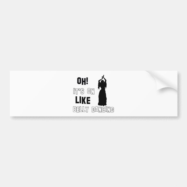 Belly dance designs bumper sticker (Front)