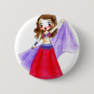 Belly dance - Fatima 6 Cm Round Badge
