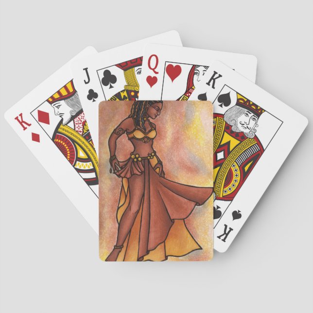 Belly Dance Goddess Playing Cards (Back)