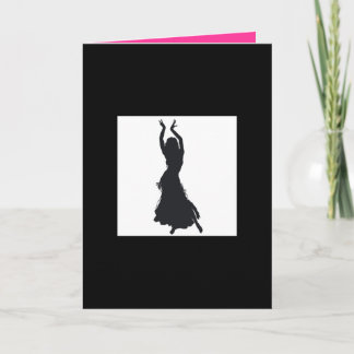 belly dance greetings card