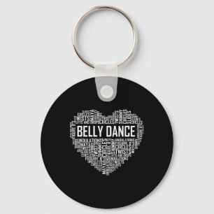 Belly Dance Lover Gift Belly Dancer Heart Gifts Key Ring