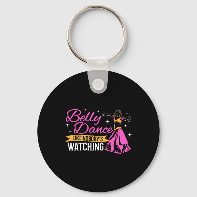 Belly Dance Professional Hip Belly Dancer Pro Bell Key Ring (Front)