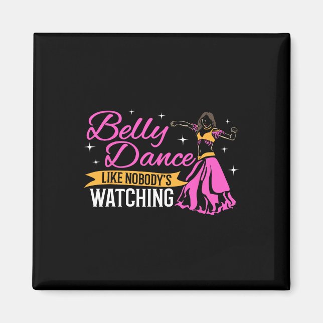 Belly Dance Professional Hip Belly Dancer Pro Bell Magnet (Front)