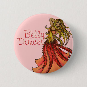 Belly Dancer art 6 Cm Round Badge