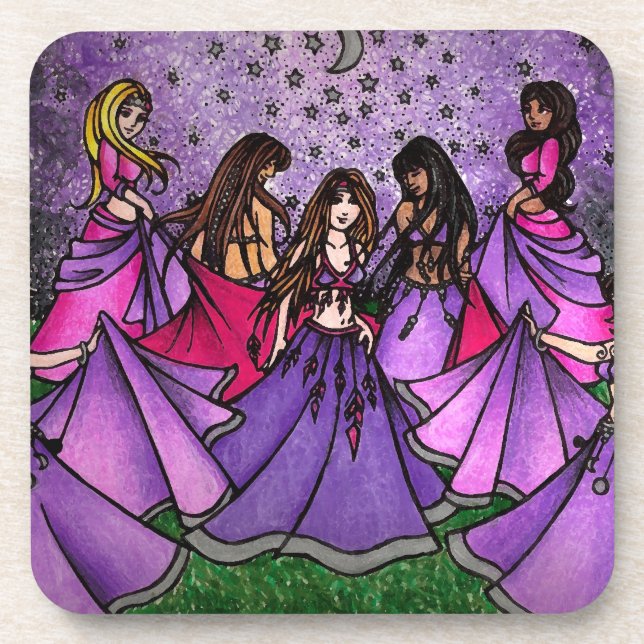 Belly Dancer Art Coaster (Front)