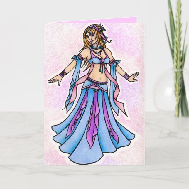 Belly Dancer Birthday Cards (Front)