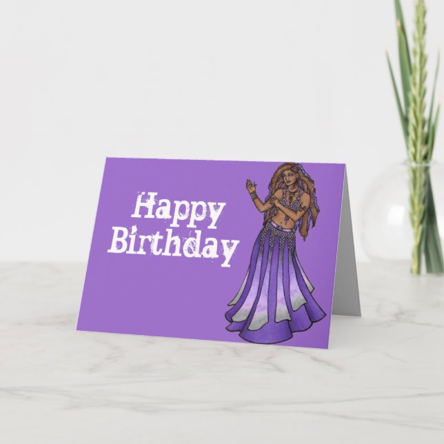 Belly Dancer Birthday Cards (Front)