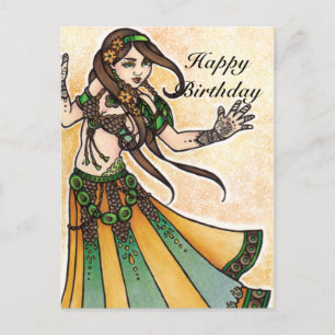 Belly Dancer Birthday Cards