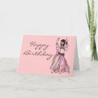 Belly Dancer Birthday Cards