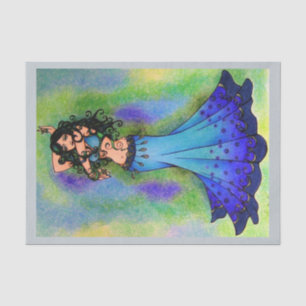 Belly Dancer Birthday Cards Tissue Paper
