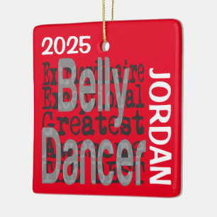 Belly Dancer Extraordinaire CUSTOM Ceramic Ornament