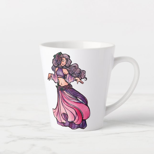 Belly Dancer Goddess                               Latte Mug (Right)