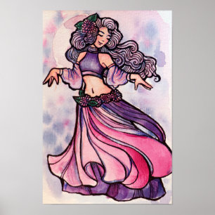 Belly Dancer Goddess                               Poster