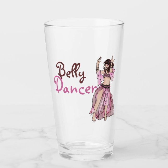 Belly Dancer Habibi Glass (Front)