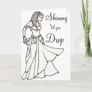 Belly Dancer Holiday Card