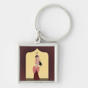 Belly Dancer Middle Eastern dancer Key Ring