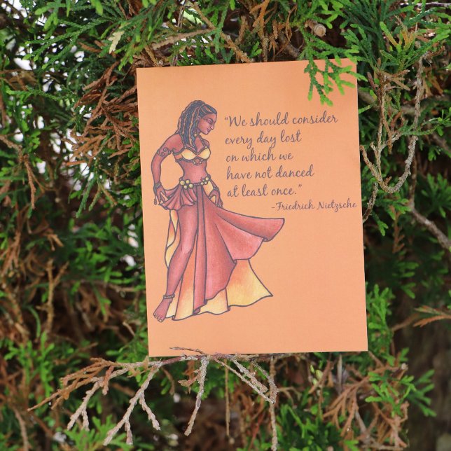 Belly Dancer Quote Dance Every Day Postcard (Creator Uploaded)