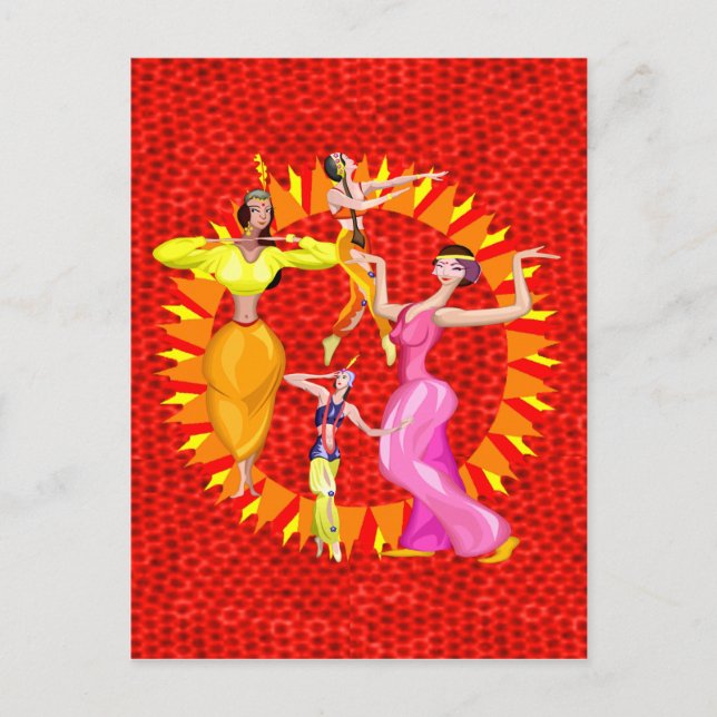 Belly Dancers Postcard (Front)
