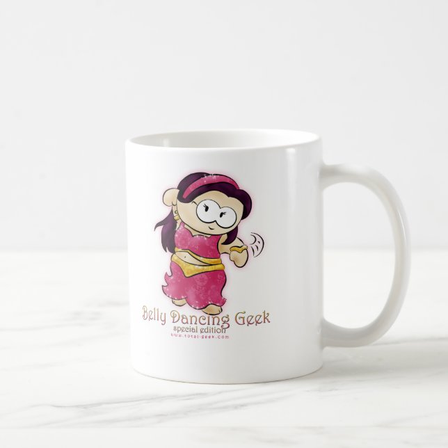 belly dancing geek mug!!! coffee mug (Right)
