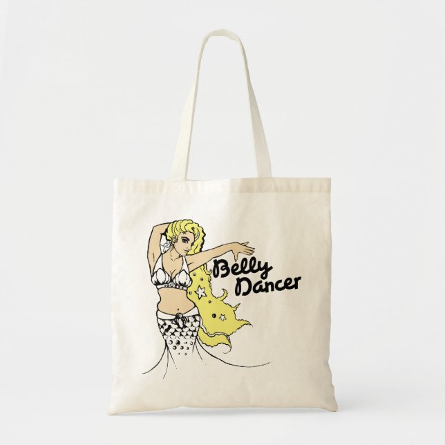 Belly dancing mermaid tote bag (Front)