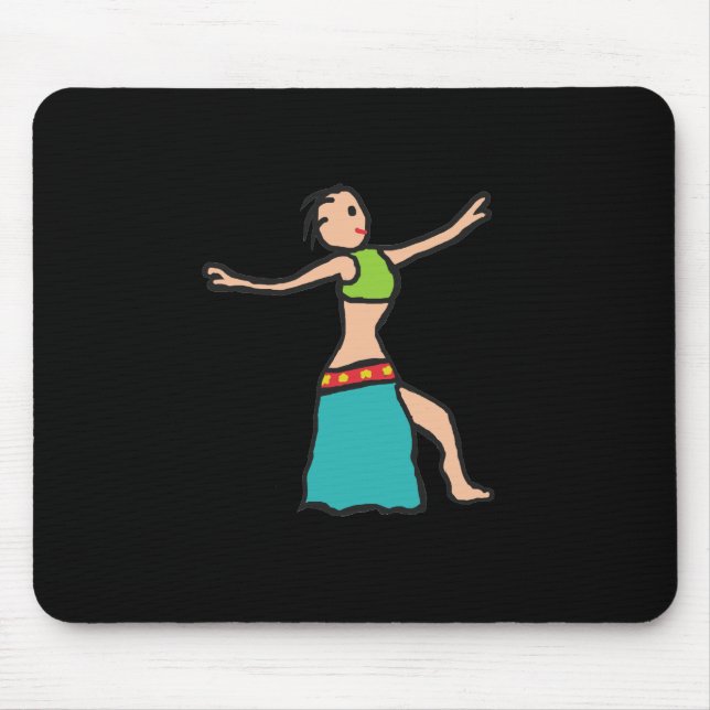 Belly Dancing Mouse Pad (Front)