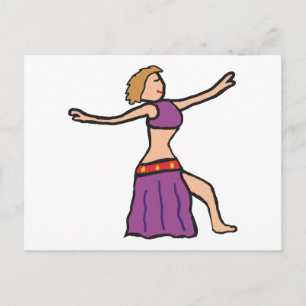 Belly Dancing Postcard