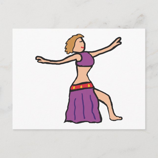 Belly Dancing Postcard (Front)