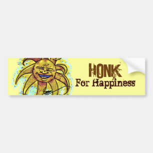 Belly Laugh Cartoon Bumper Sticker