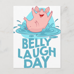 Belly Laugh Day - Appreciation Day Postcard