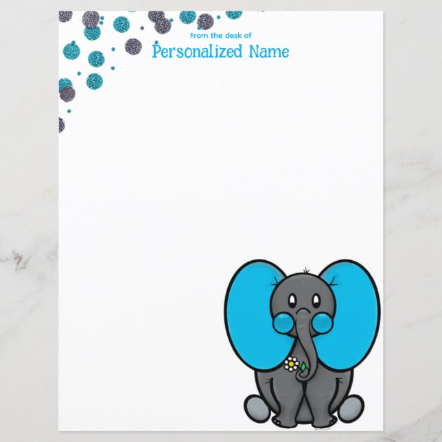 Belly Phant Dots Unlined Paper Sheet (Front)