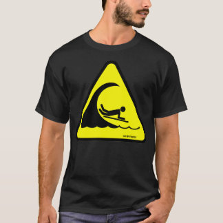 Bellyboarding Warning Sign T-Shirt