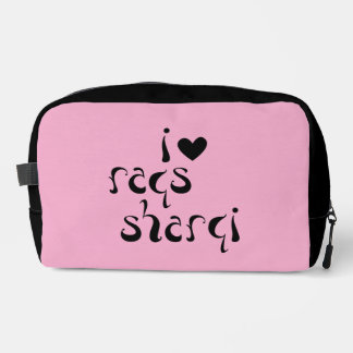 Bellydance "I Love Raqs Sharqi" Make Up Bag
