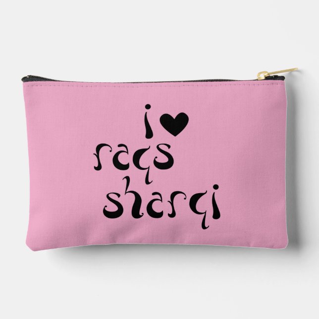 Bellydancer "I Love Raqs Sharqi" Bag for Zills (Back)