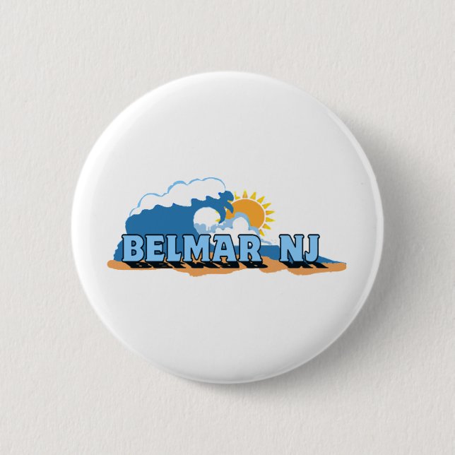 Belmar. 6 Cm Round Badge (Front)