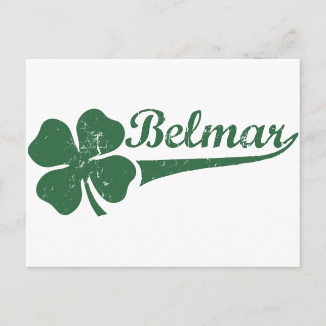 Belmar NJ Shamrock Postcard (Front)