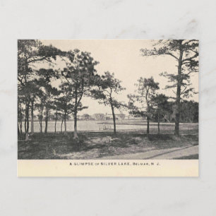 Belmar NJ, Silver Lake, 1909 Vintage Style Postcard