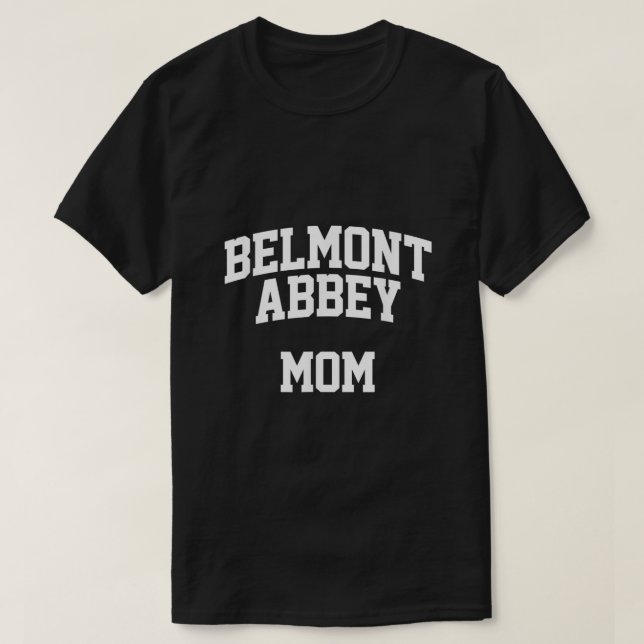 Belmont Abbey Mum Athletic Arch College University T-Shirt (Design Front)
