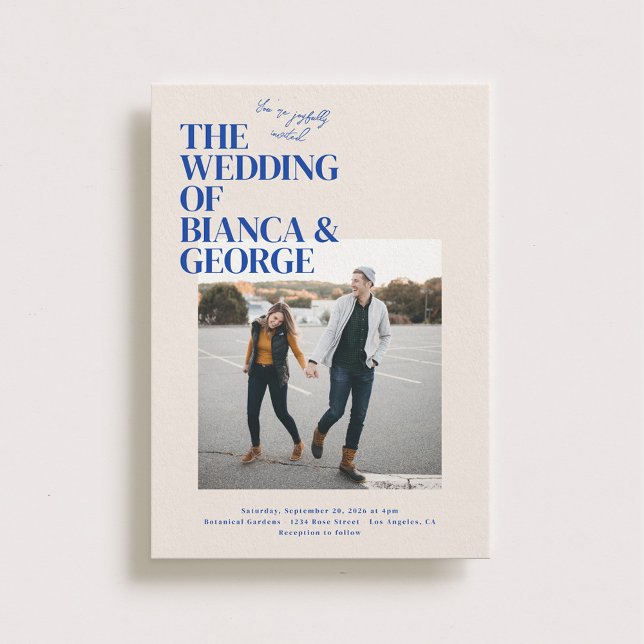 Belmont Photo Wedding Invitation (Creator Uploaded)