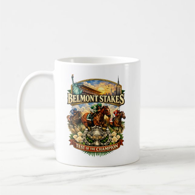  Belmont Stakes Coffee Mug (Left)