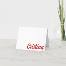 Belmont University Personalised Thank-you Card