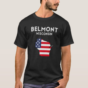 Belmont Wisconsin USA State America Travel Wiscons T-Shirt