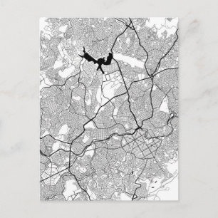 Belo Horizonte Brazil Map Postcard