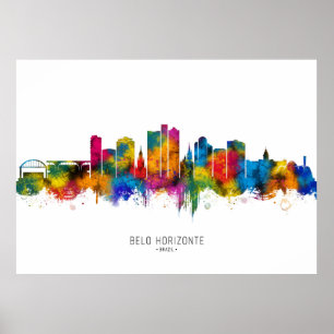 Belo Horizonte Brazil Skyline Poster